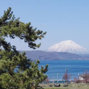 Mt. Yotei in the spring.