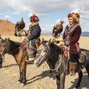 Kazakhs- herdsman & eagle hunters.
