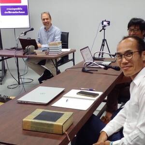 Karl teaching Chiang Mai Theological Seminary