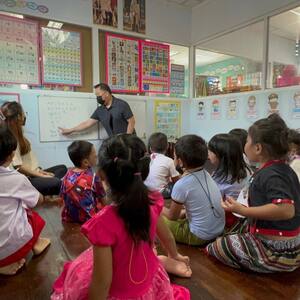 Teaching English in Thai Village Nursery