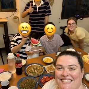 Dinner with missionary family