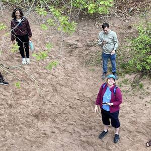 Kris with international camping group